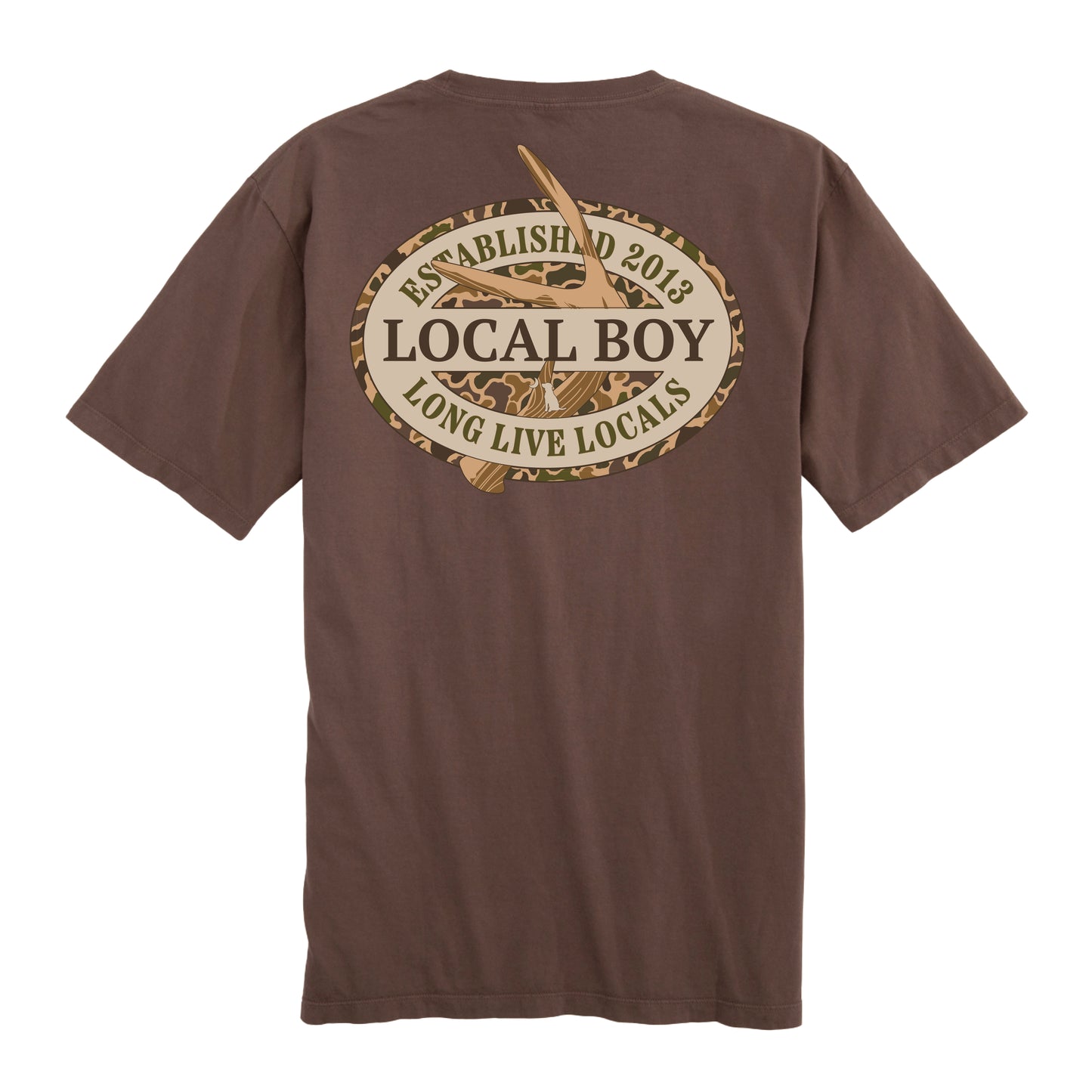 OLD SCHOOL ANTLER OVAL SS TEE