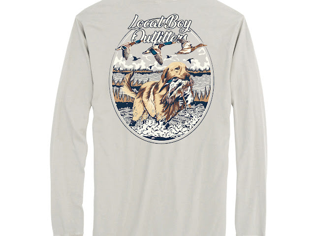 DUCK RETRIEVE LS TEE