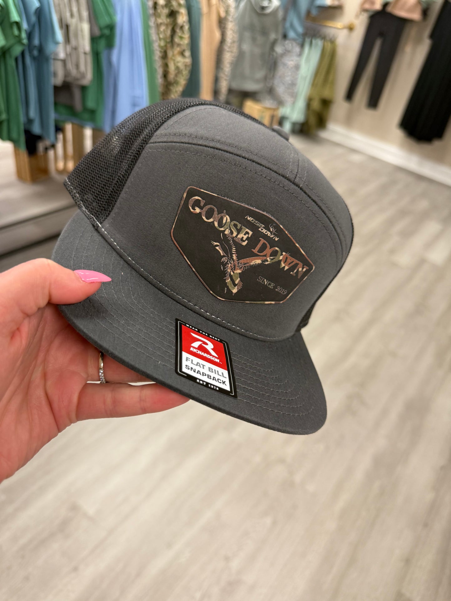 GOOSE DOWN 7 PANEL HAT