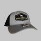 BLACK HEX WOVEN TRUCKER HEATHER GREY