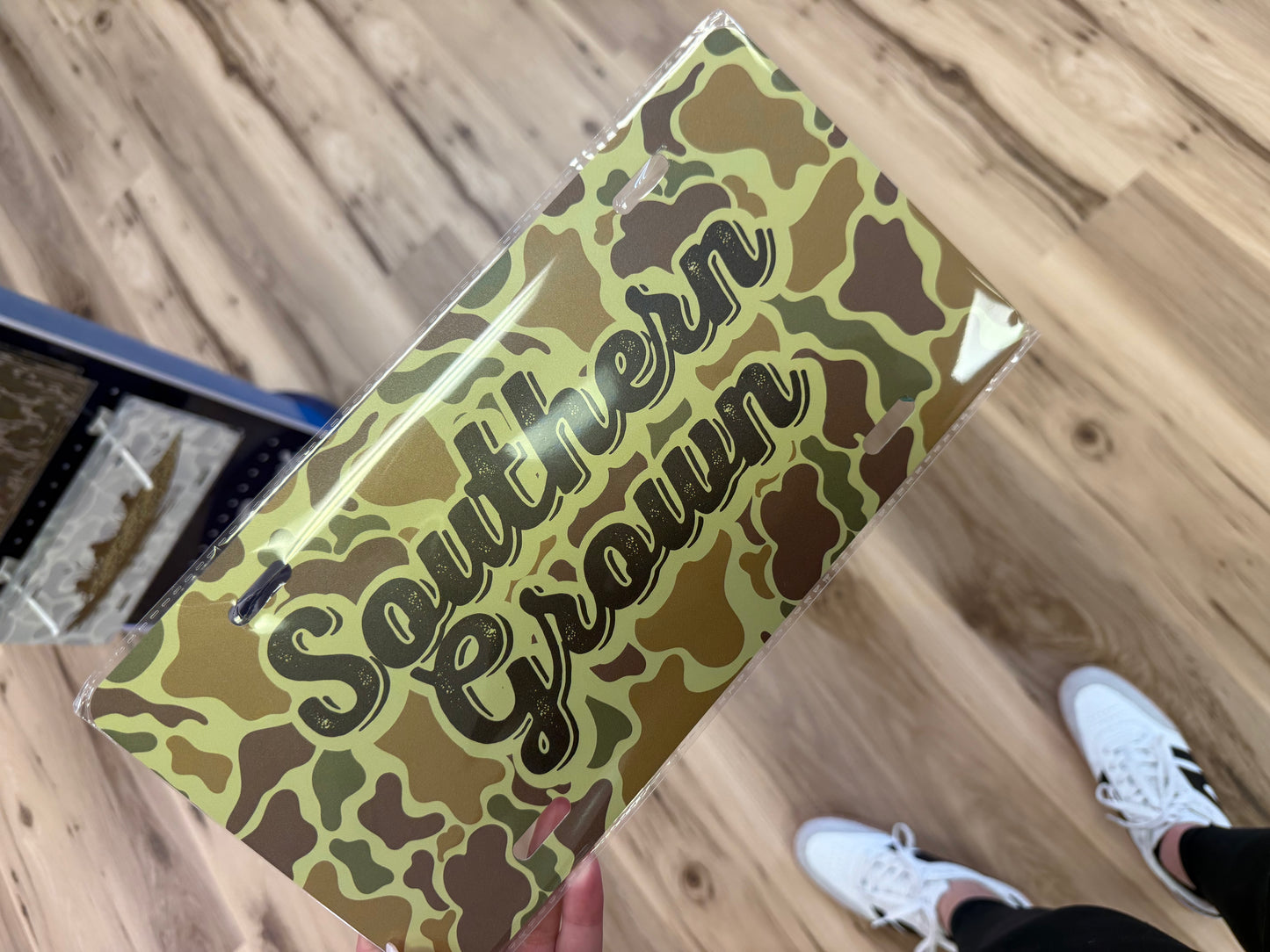 SS LICENSE PLATE SOUTHERN GROWN