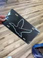 SS LICENSE PLATE BLACK MALLARD