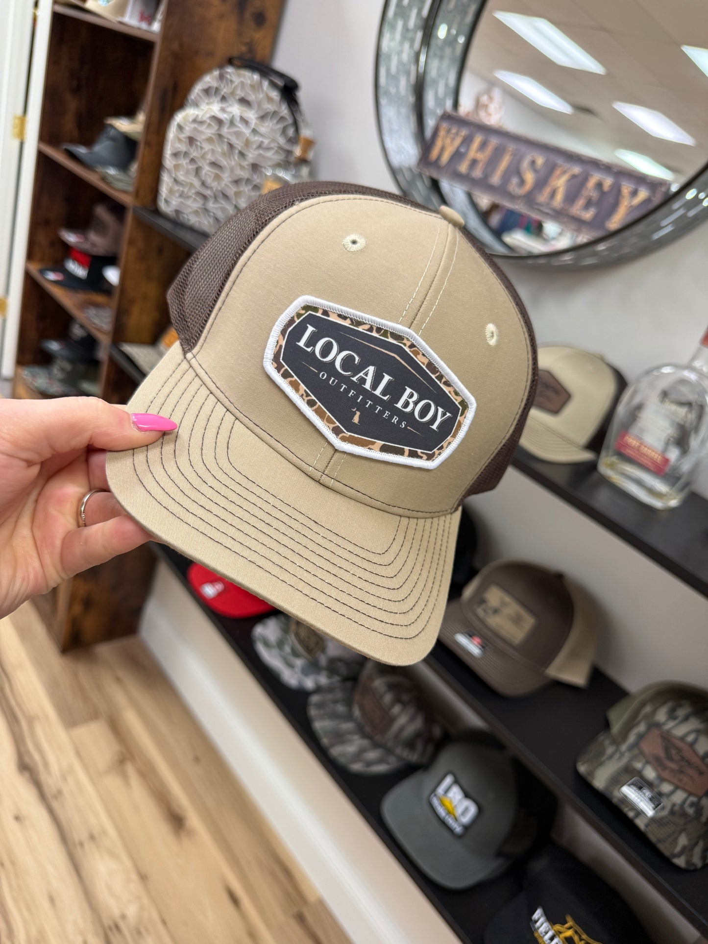LOCAL BOY VINTAGE EMBLEM TRUCKER HAT