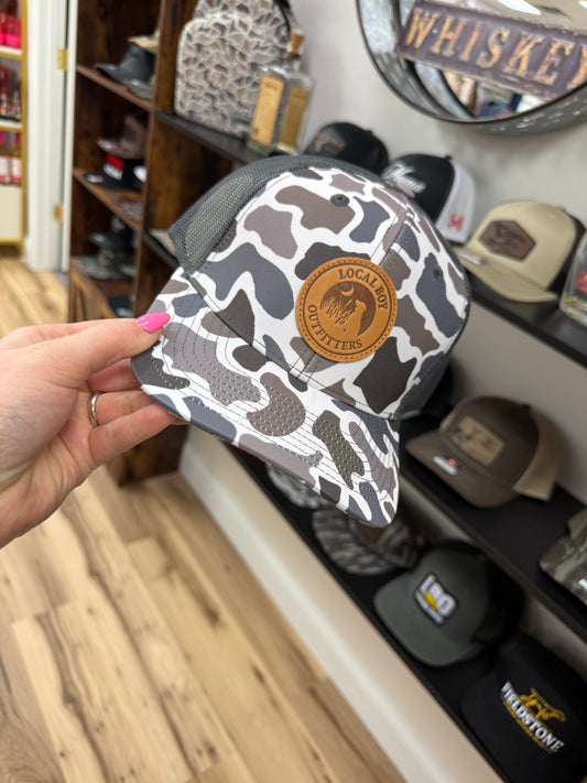 LOCAL BOY LEATHER PATCH TRUCKER HAT