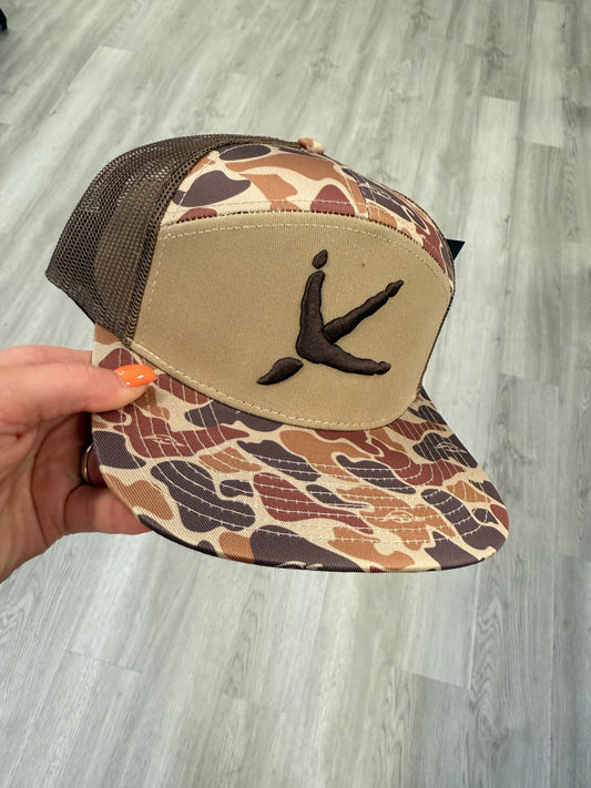 TURKEY TRACKS 7 PANEL HAT