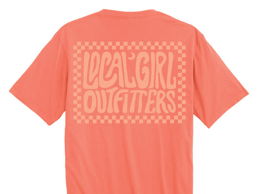 LG YOUTH CHECKERED CHARM TEE