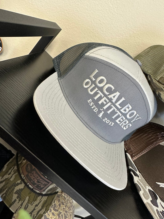 LOCAL BOY  ESTD.2013 7 PANEL/CHARCOAL HAT