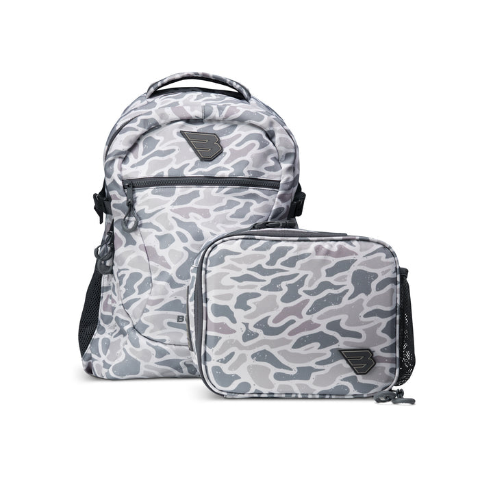 BURLEBO BACKPACK AND LUNCH BOX WHITE CAMO