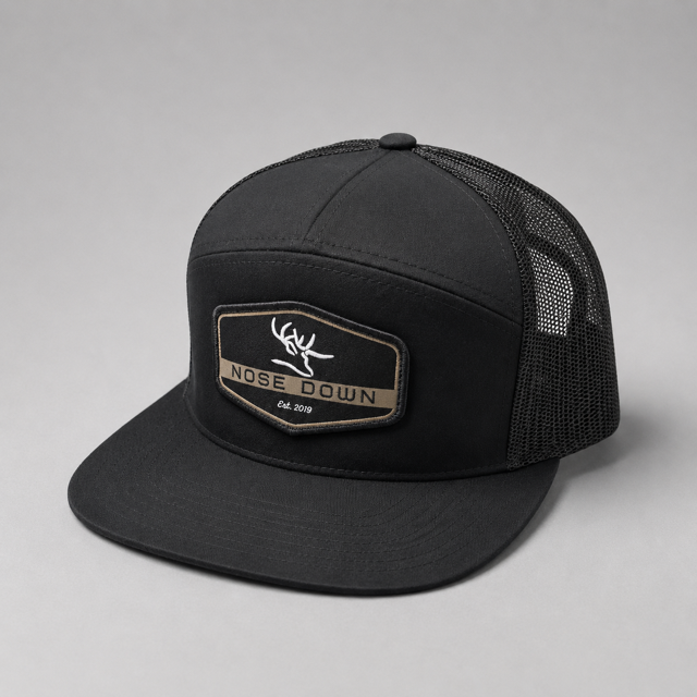 BLACK HEX WOVEN 7 PANEL BLACK