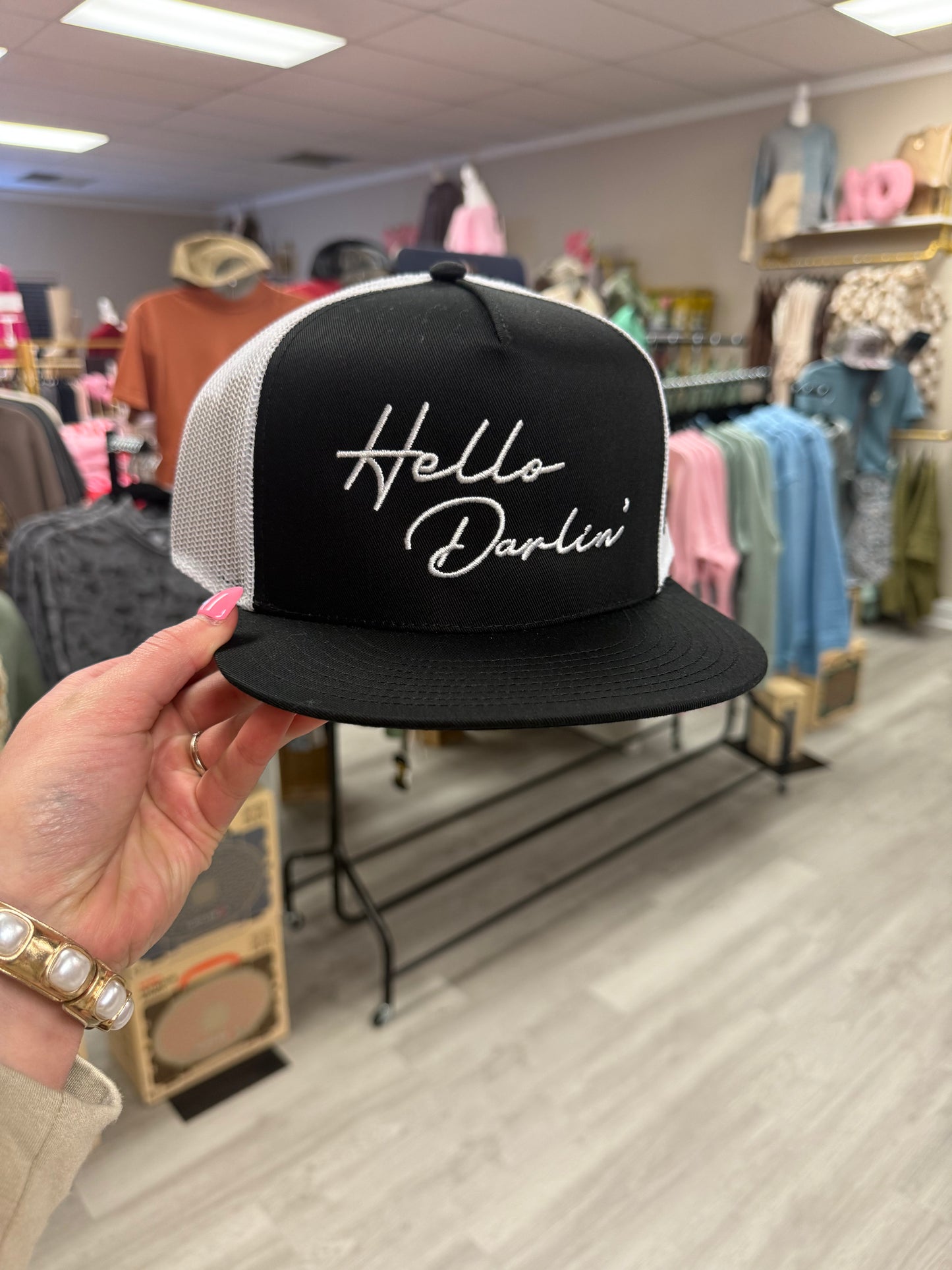 HELLO DARLIN BLACK/WHITE