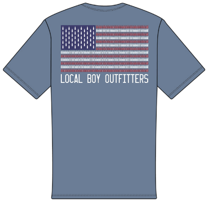 LBO BEER CAN FLAG TSHIRT